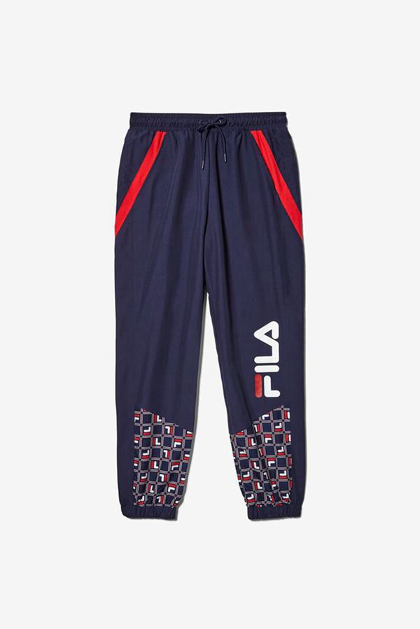 Fila Van Sant Men's Pants - Navy/Red/White,NZ 421-8946